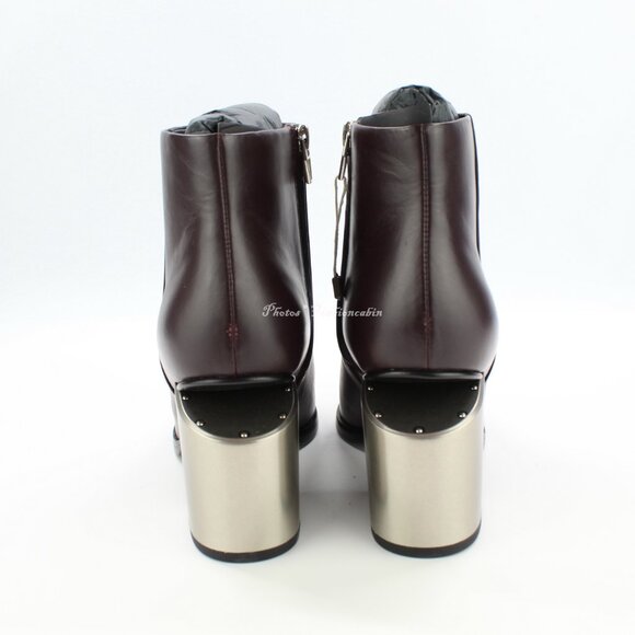 Rare Alexander Wang Gabi Leather Ankle Boots | Iconic Cut-Out Heel | Discontinue - Picture 9 of 16